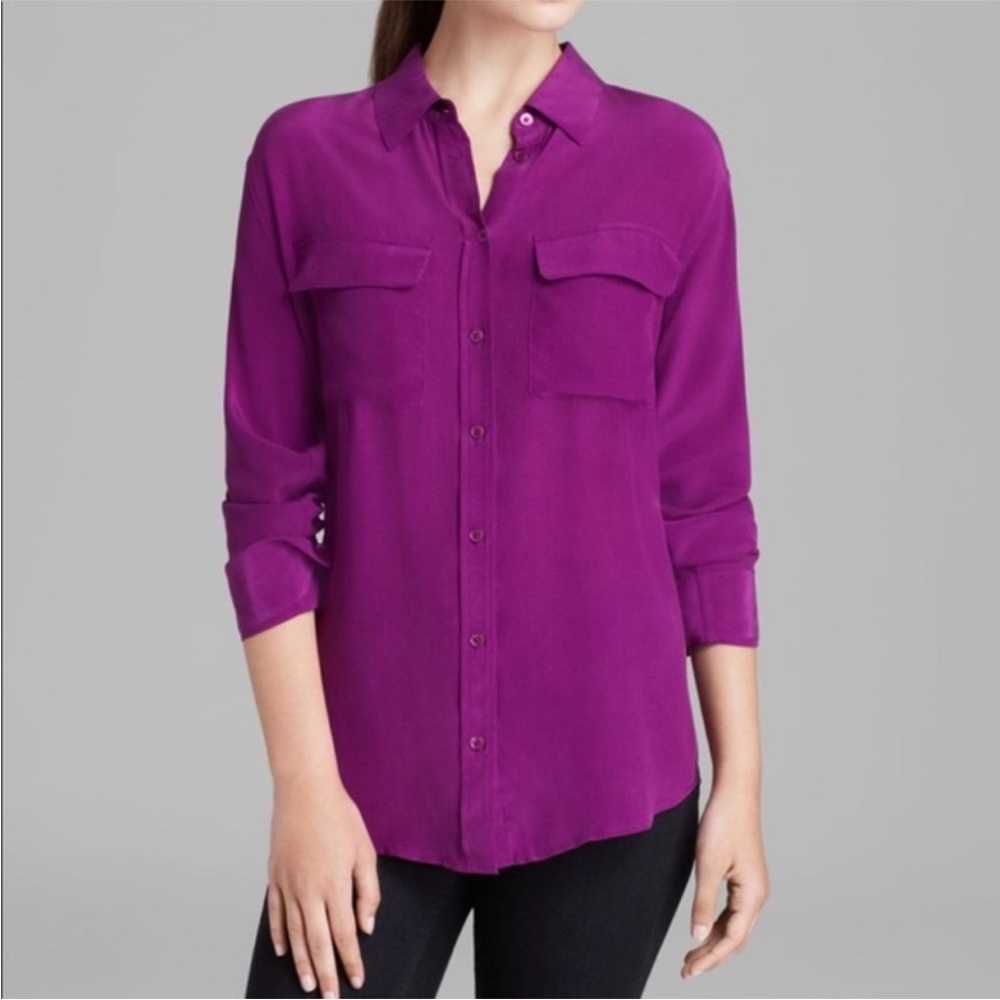 Equipment Signature Silk Shirt - Small